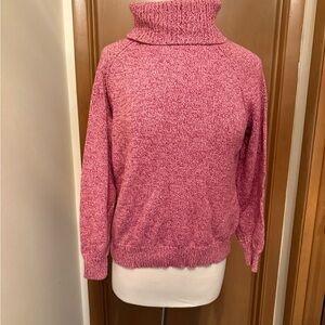 Karen Scott Raspberry Turtleneck Sweater
